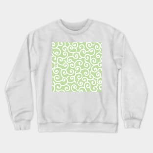 Tea Green Batik Crewneck Sweatshirt